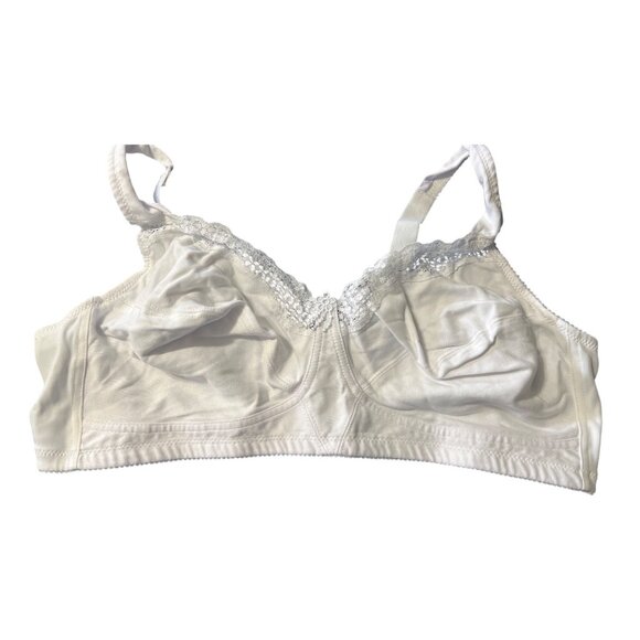 New Exquisite Form Fully Cotton Soft Cup Bra Lace 42C - Picture 1 of 7